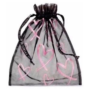 Victoria secret heart linking shoe bag